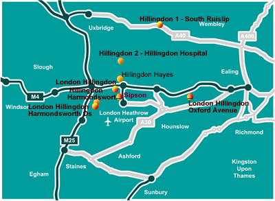 All the automatic monitoring station map